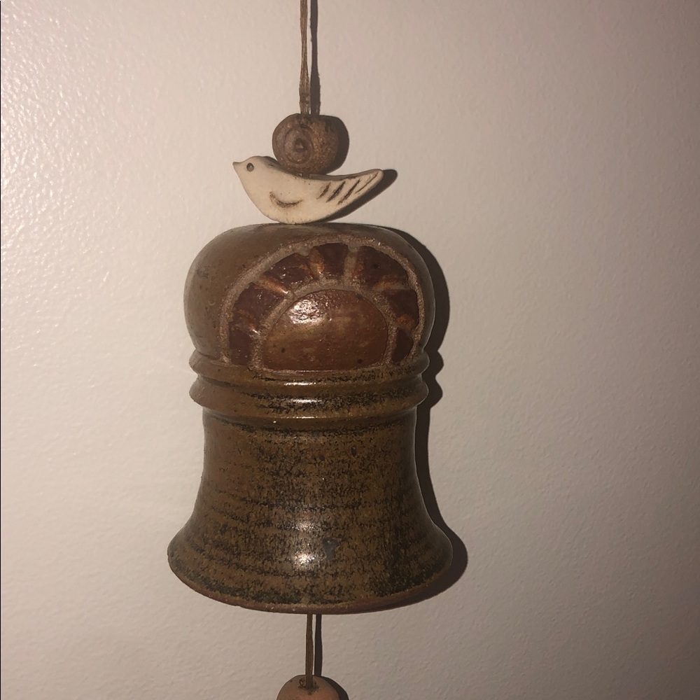 HANDMADE VINTAGE STONEWARE WIND CHIME